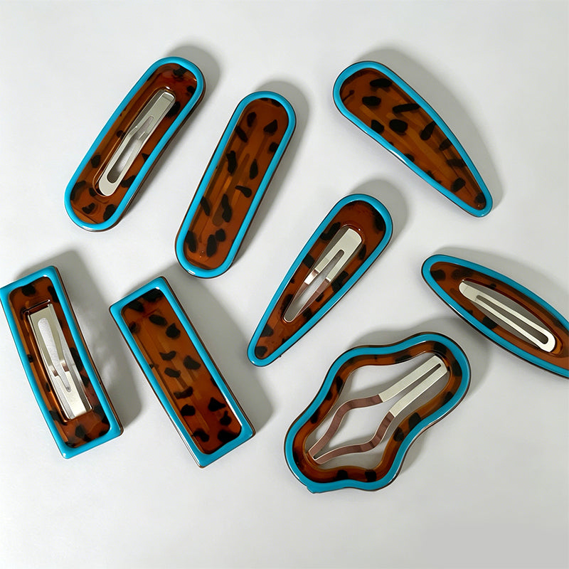 Bold Contrast Leopard Pattern Wave Daily BB Clip