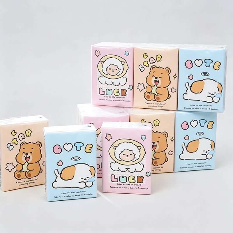 Cute Icon Pocket Tissues Set