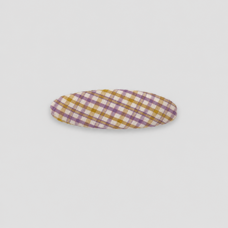 Vintage Floral Plaid Oval Snap - Shopdayla Wholesale - #3842