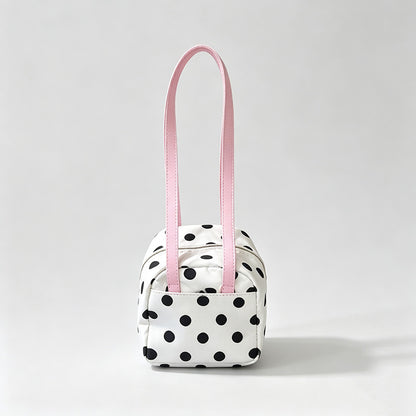 Polka Dot Mini Square Crossbody Bag