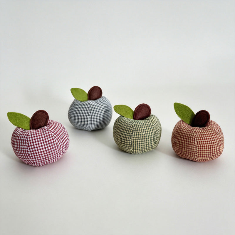 Plaid Apple Shaped Desktop Ornament