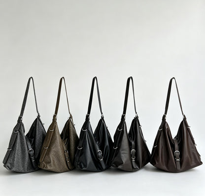 Gathered Ring Hobo Bag