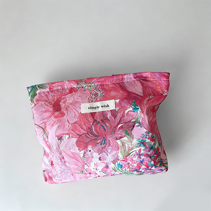 Liberty Floral Print Cotton Makeup Pouch