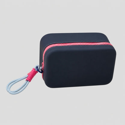 Color Block Hard Zip Case
