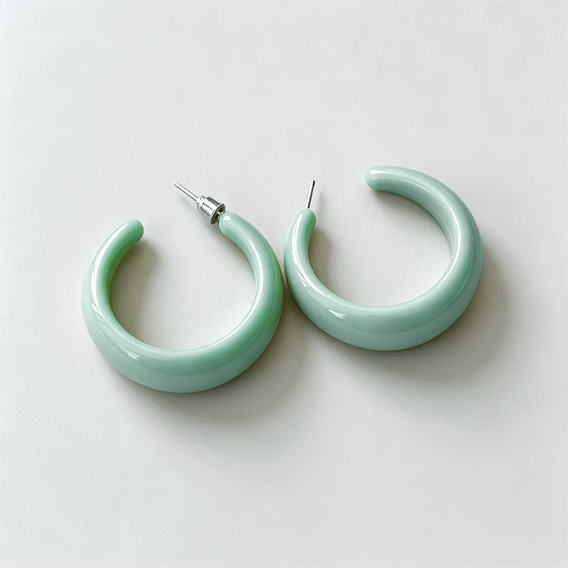 Vintage Modern C Shaped Earrin - Shopdayla Wholesale - #5698