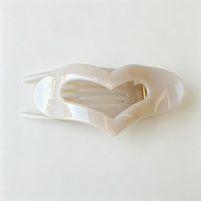 Heart Shape Hollow Hair Claw Clip