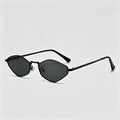 Tiny Irregular Diamond Metal Cat Eye Sunglasses