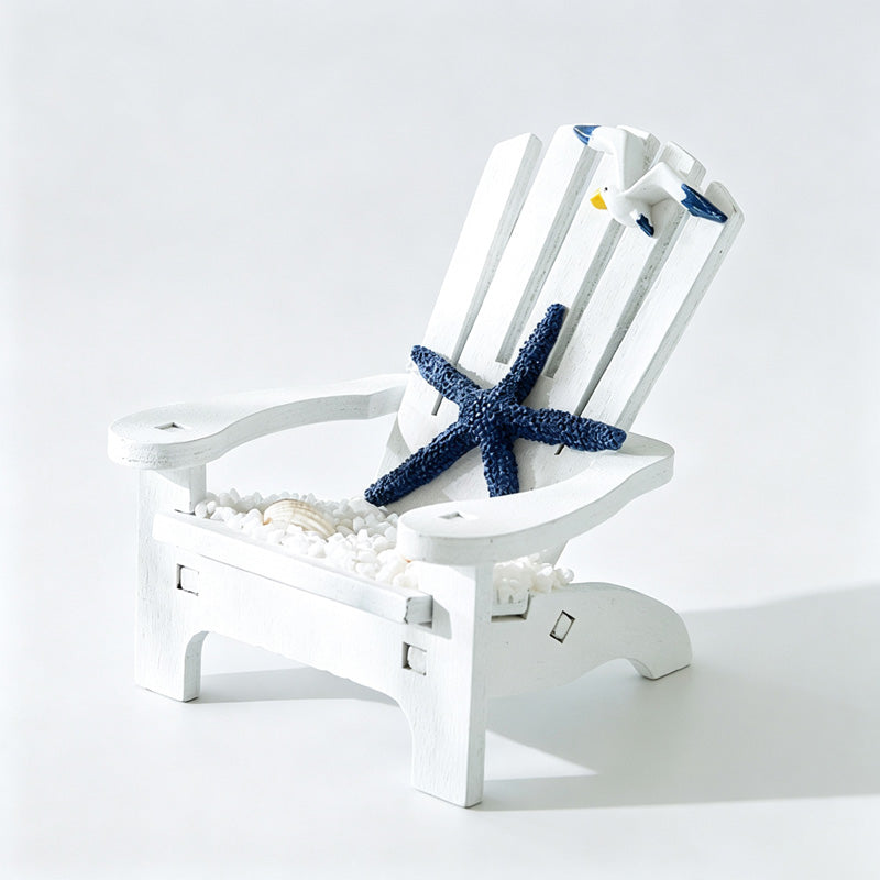 Wooden Beach Chair Figurine