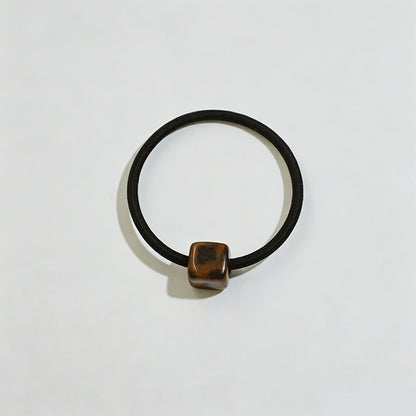 Refined Leopard Pattern Small Square Hairband