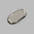 Polished Stainless Steel Oval Silhouette Storage Tray