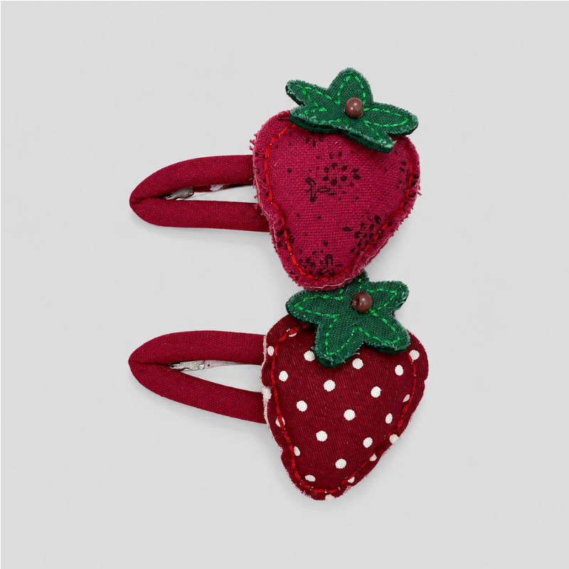 Red Fruit Shape Hair Clip