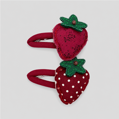 Red Fruit Shape Hair Clip