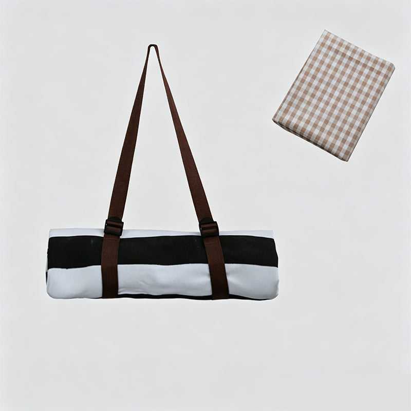 Durable PVC Polyester Portable Striped Outdoor Picnic Blanket