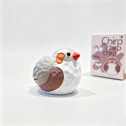 Resin Wood‑Carved Style Bird Tabletop Ornament