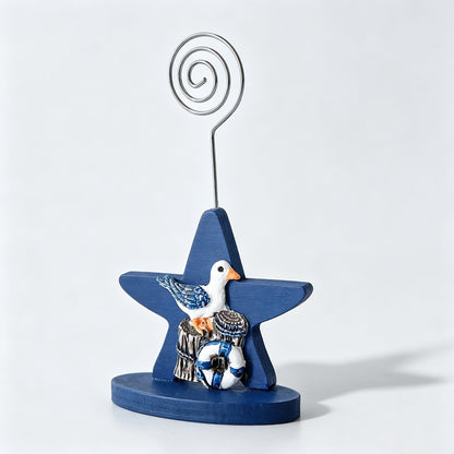 Star Wooden Photo Memo Holder