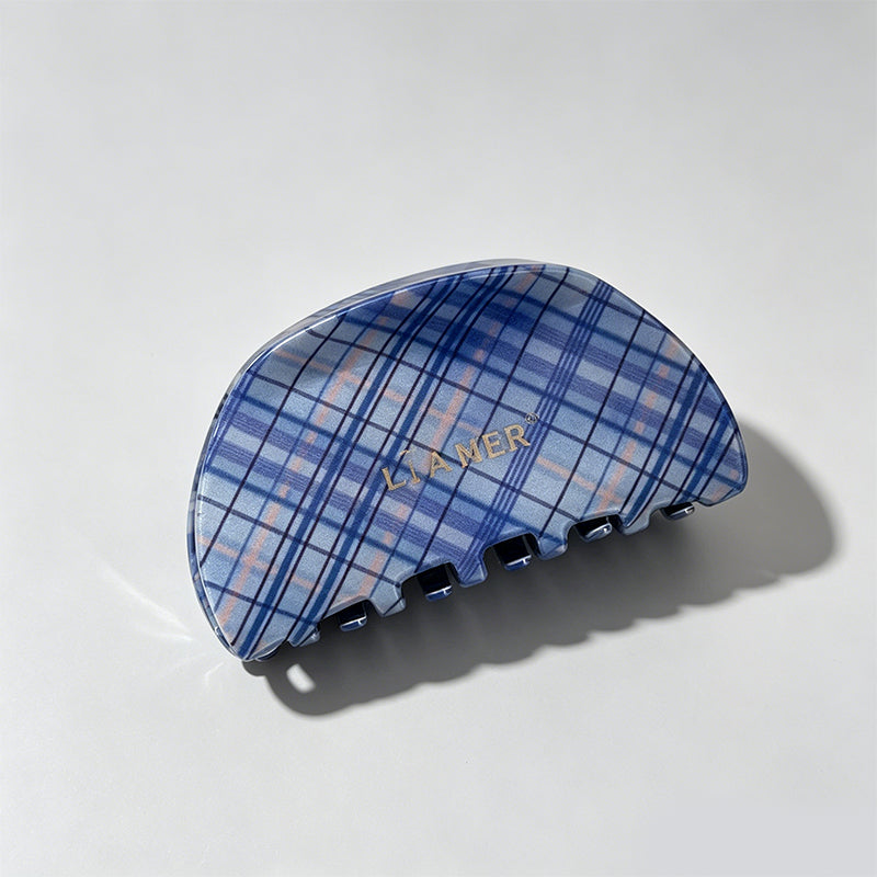 Sophisticated Blue Grid Patter - Shopdayla Wholesale - #6434