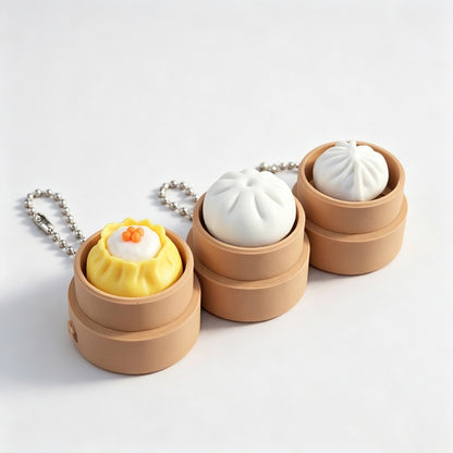 Large Siomai Steamer Fidget Keychain