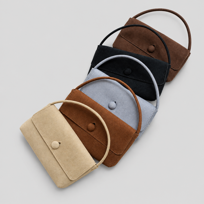 Solid Color Small Square Handle Bag
