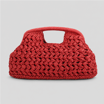 Woven Handle Crochet Bag
