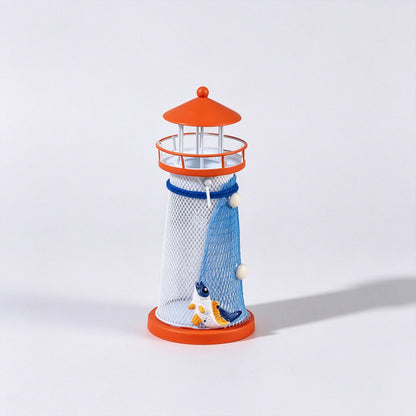 Metal Lighthouse Candle Holder