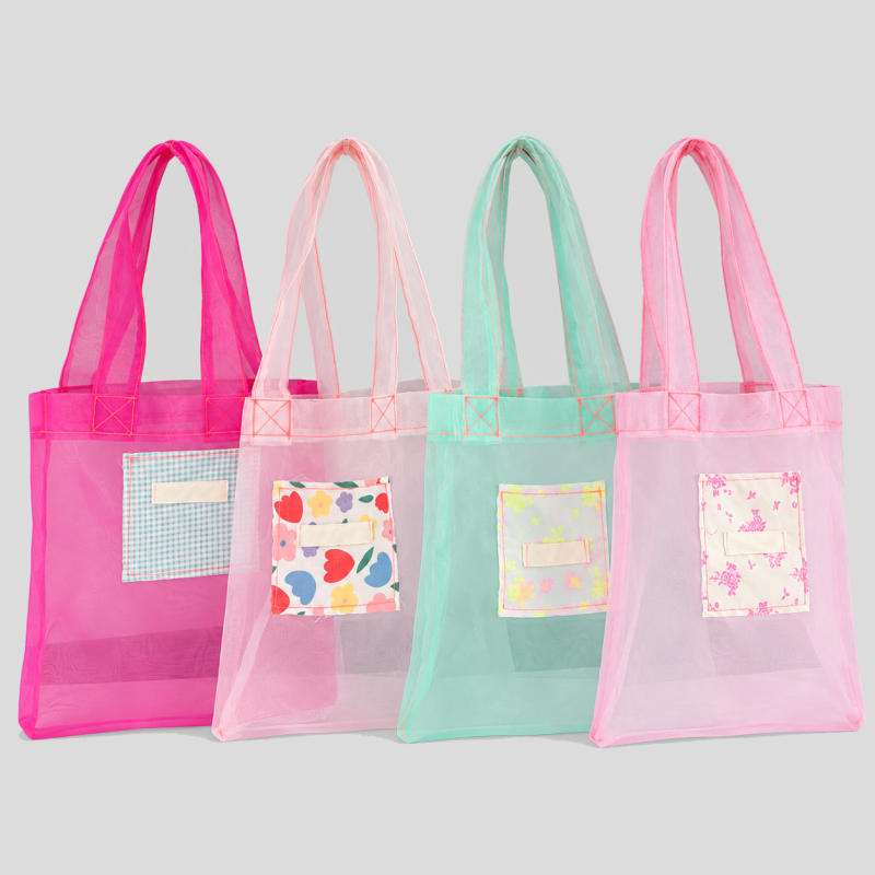 Sheer Organza Tote Organizer Bag