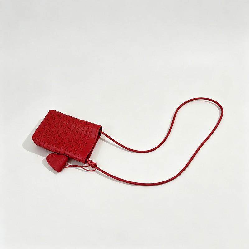 Woven Phone Crossbody Pouch