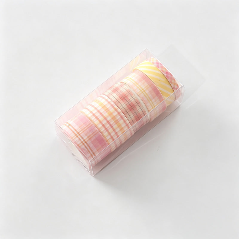 Plaid Print Washi Tape Set