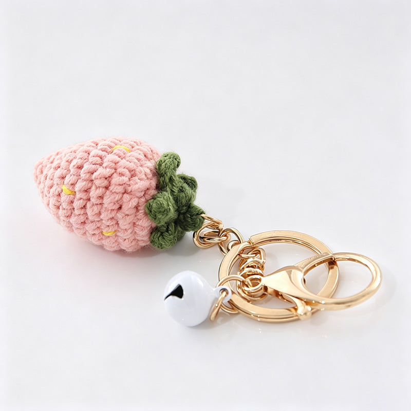 Fruit Crochet Keychain Bag Charm