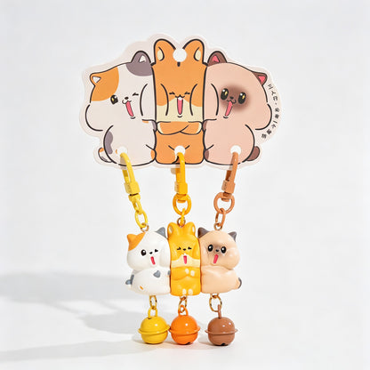 Magnetic 3‑Piece Animal Resin Keychain Set