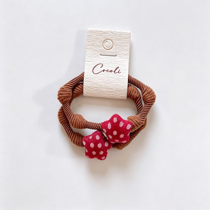 Polka Dot Star Resin Hair Tie