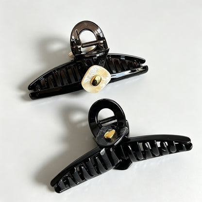 Gold Metal Bead Hair Claw