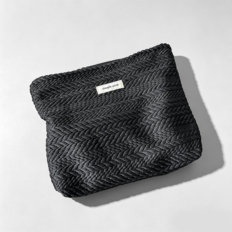 Stylish Canvas Geometric Ethnic Cosmetic Bag Pouch