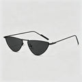 Slim Metal Mini Triangle Cat Eye Sunglasses
