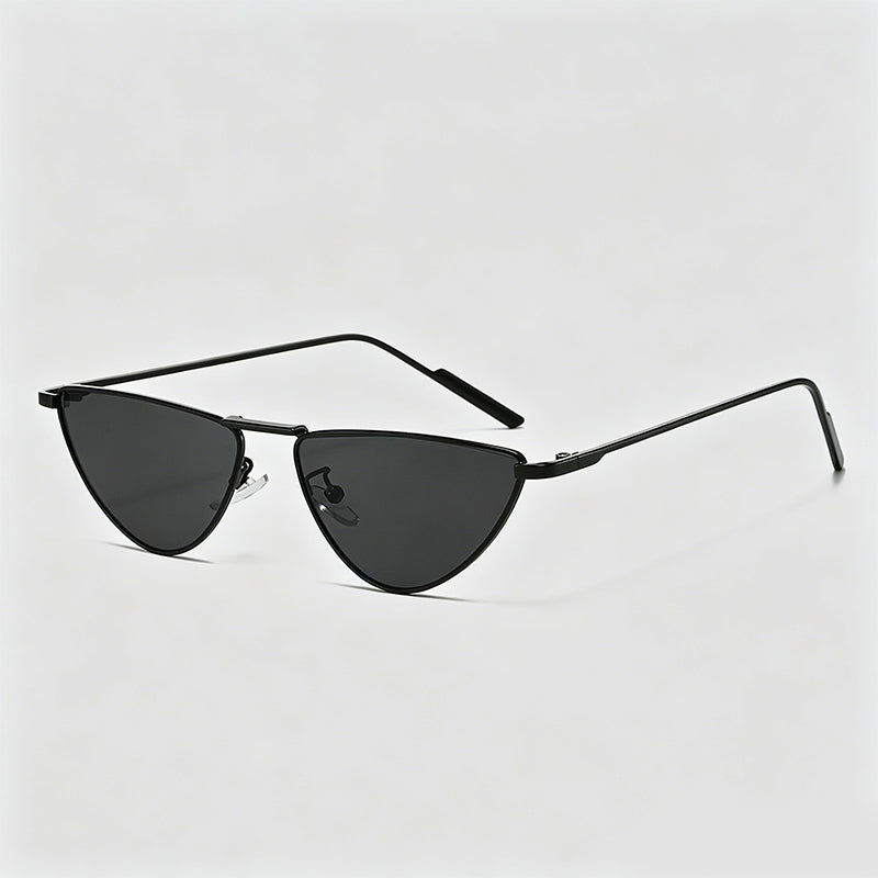 Slim Metal Mini Triangle Cat Eye Sunglasses