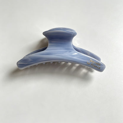 Metal Tag Marbled Texture Hair Claw