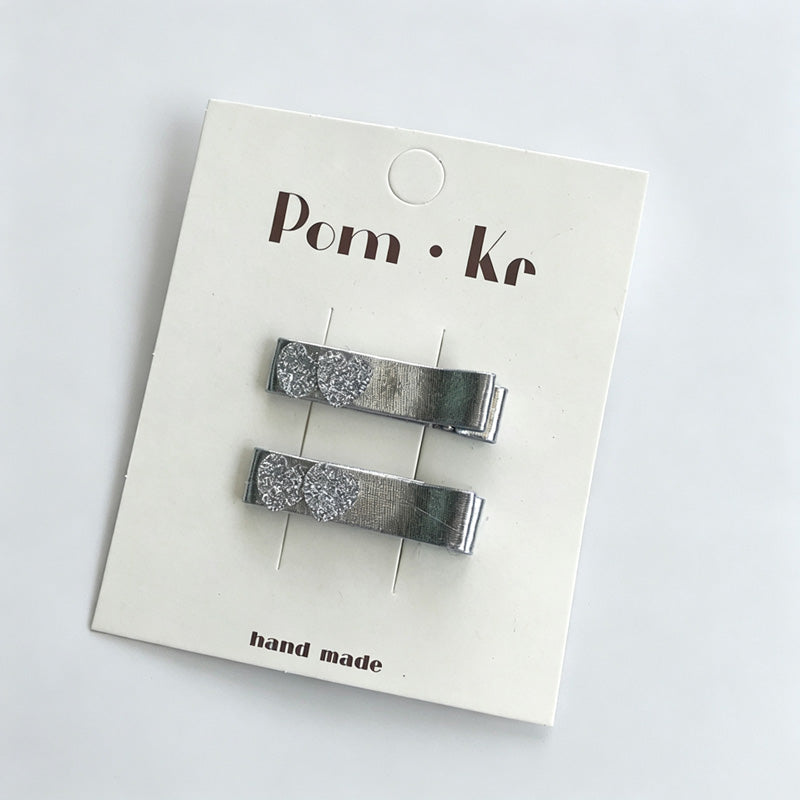 Silver Series Kids Bow Hair Clip