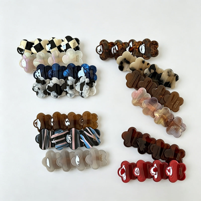 Flower‑Shaped Duckbill Hair Clips