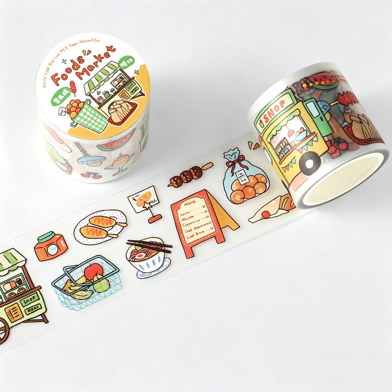 Hand Drawn Print Doodle Die‑Cut Tape