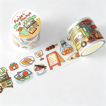 Hand Drawn Print Doodle Die‑Cut Tape