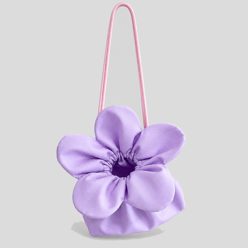 Flower Bucket Crossbody Shoulder Bag