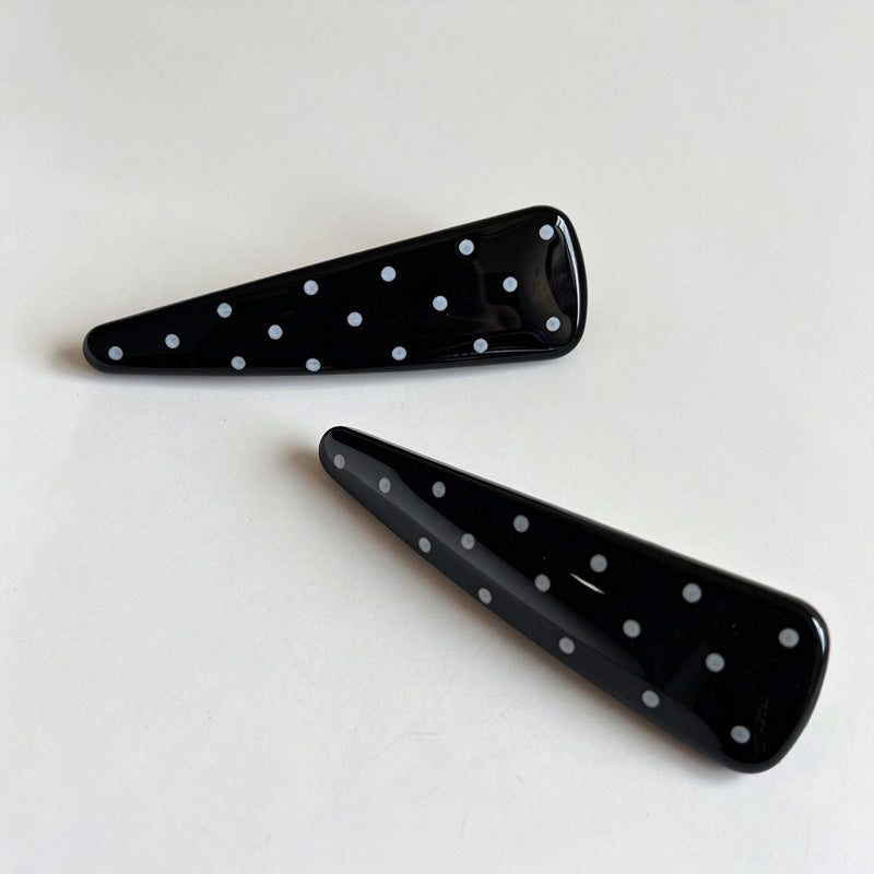 Polka Dot Side Hair Clips Set