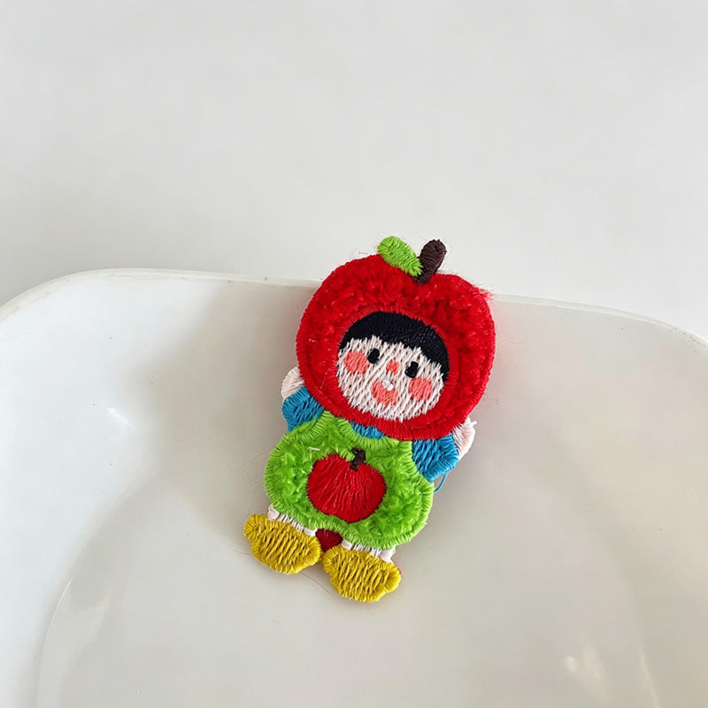 Apple Doll Snap Side Hair Clips