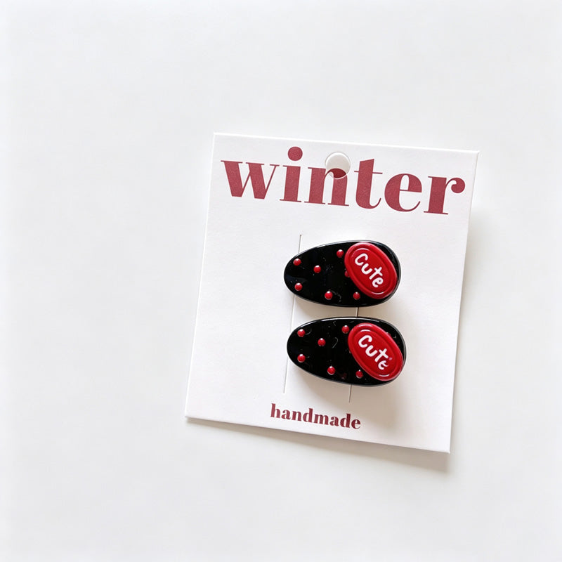 Dots BB Hair Clips Set