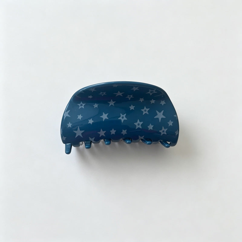 Star Print Acrylic Hair Claw