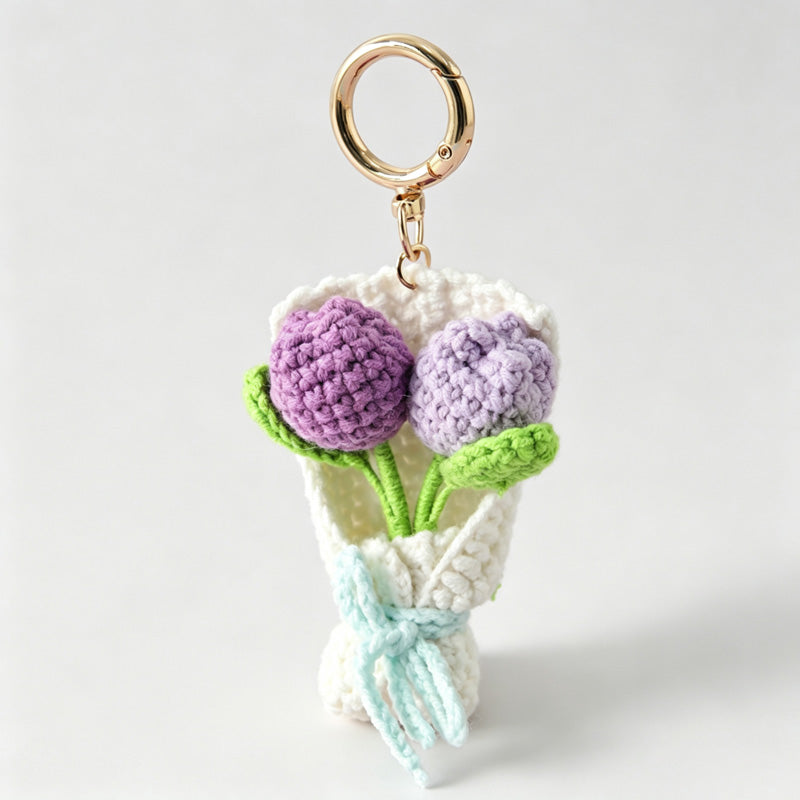 Tulip Bouquet Keychain