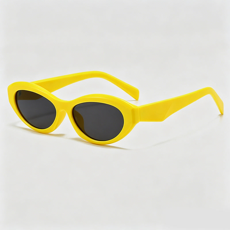Slim Narrow Oval Cat Eye Y2K Trend Sunglasses