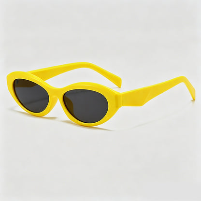 Slim Narrow Oval Cat Eye Y2K Trend Sunglasses