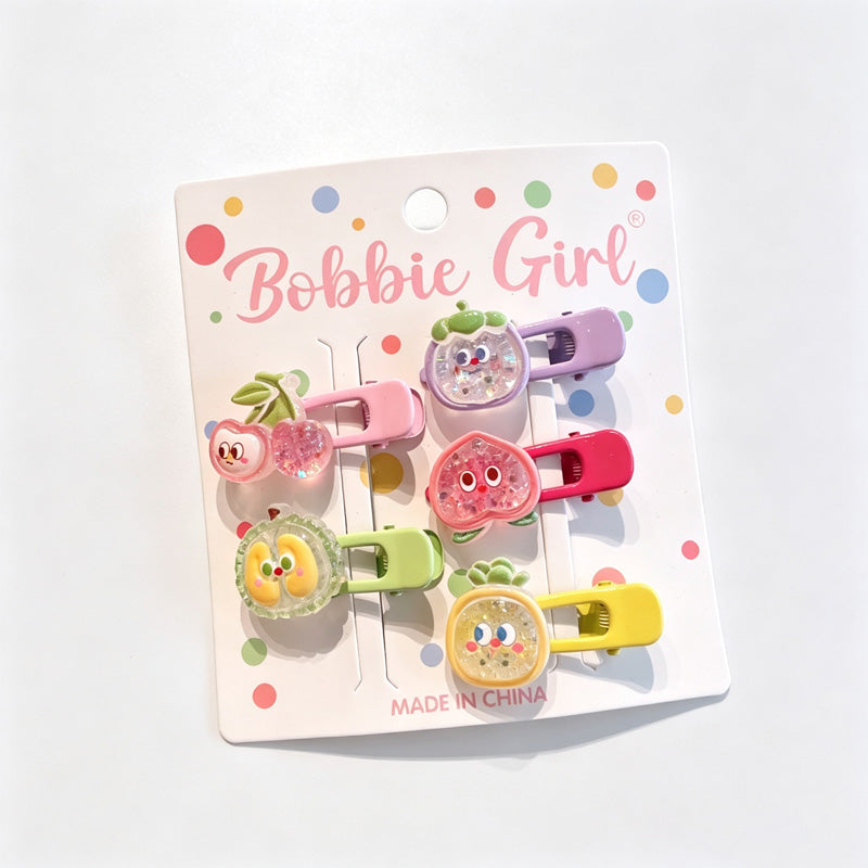 Animal Shape Resin Hair Clips Set