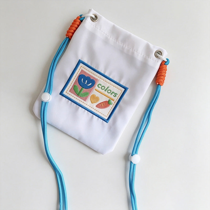 Embroidered Phone Crossbody Pouch