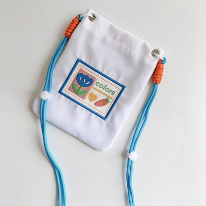 Embroidered Phone Crossbody Pouch